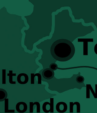 Map of the region